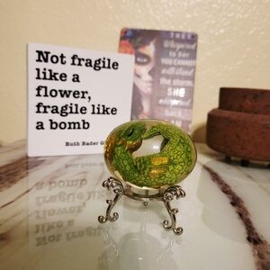 Green Dragon Glass Sphere